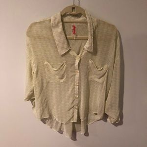 Free People light green blouse